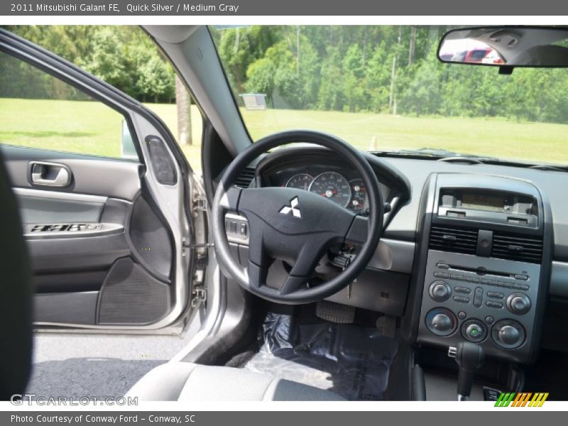 Quick Silver / Medium Gray 2011 Mitsubishi Galant FE