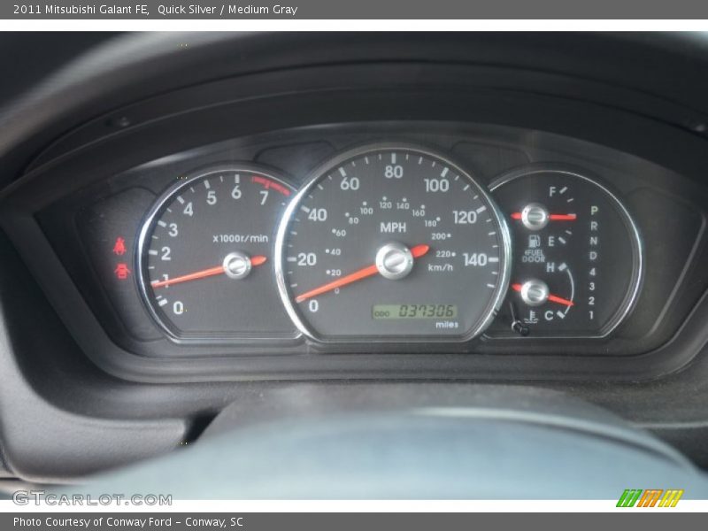 Quick Silver / Medium Gray 2011 Mitsubishi Galant FE