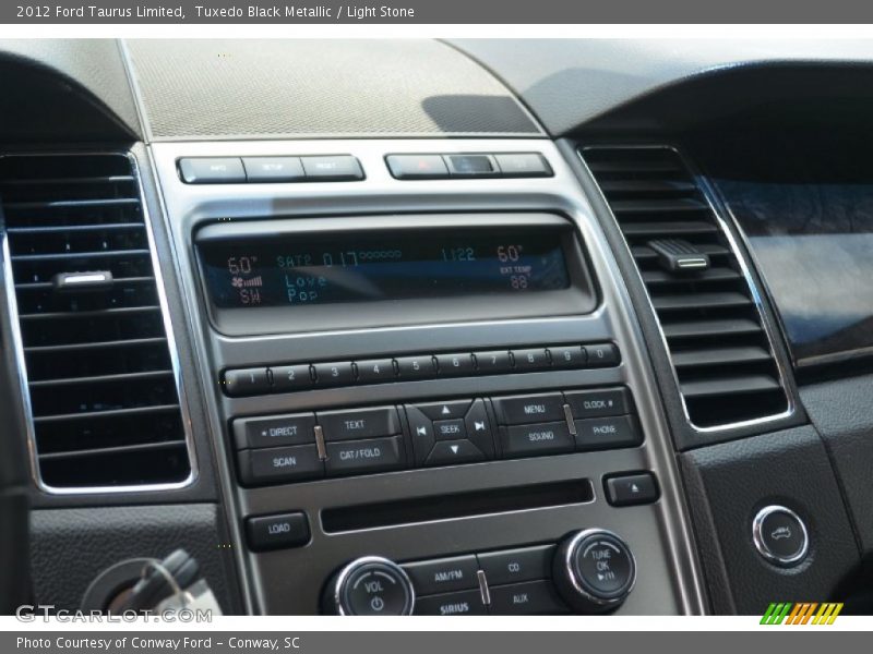 Tuxedo Black Metallic / Light Stone 2012 Ford Taurus Limited