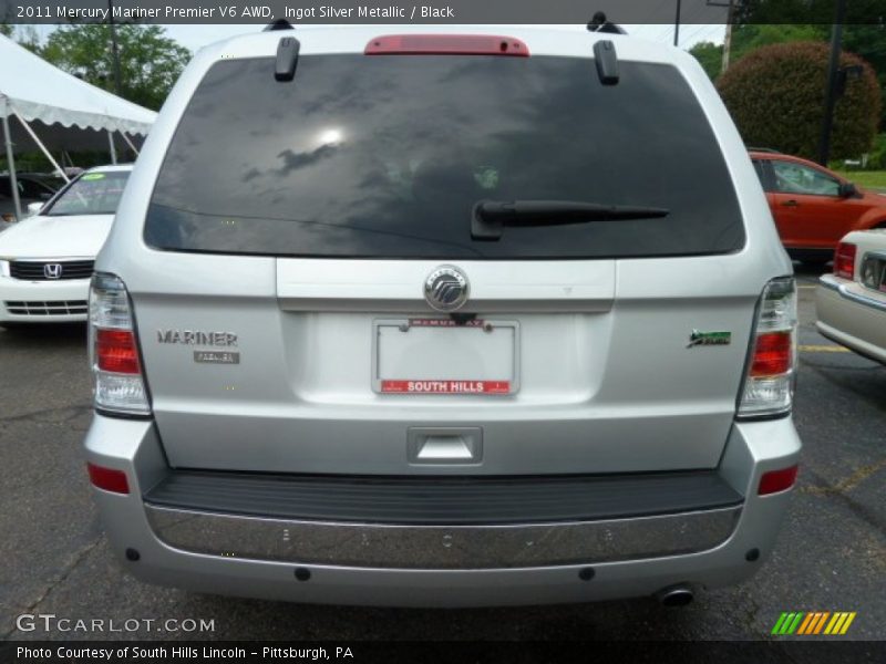 Ingot Silver Metallic / Black 2011 Mercury Mariner Premier V6 AWD