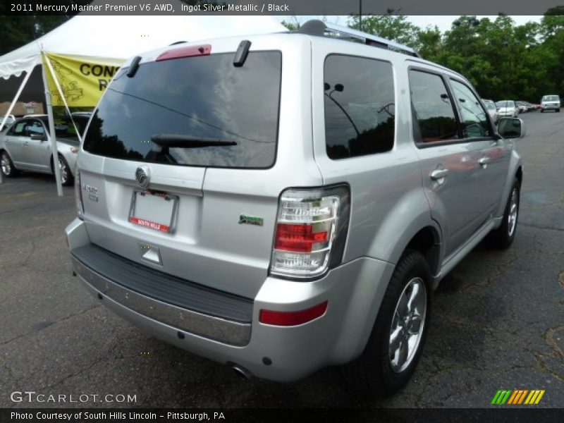 Ingot Silver Metallic / Black 2011 Mercury Mariner Premier V6 AWD