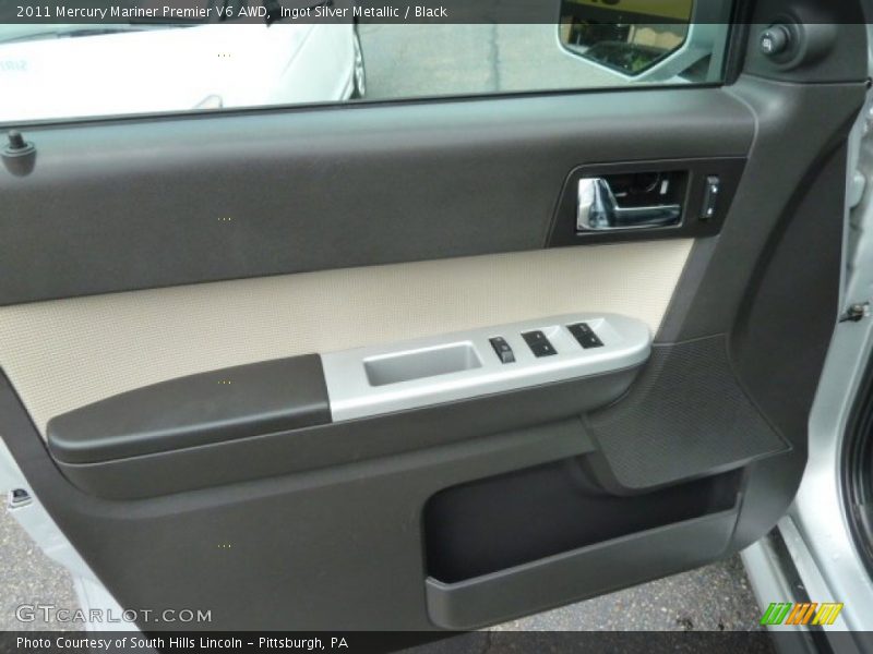 Ingot Silver Metallic / Black 2011 Mercury Mariner Premier V6 AWD