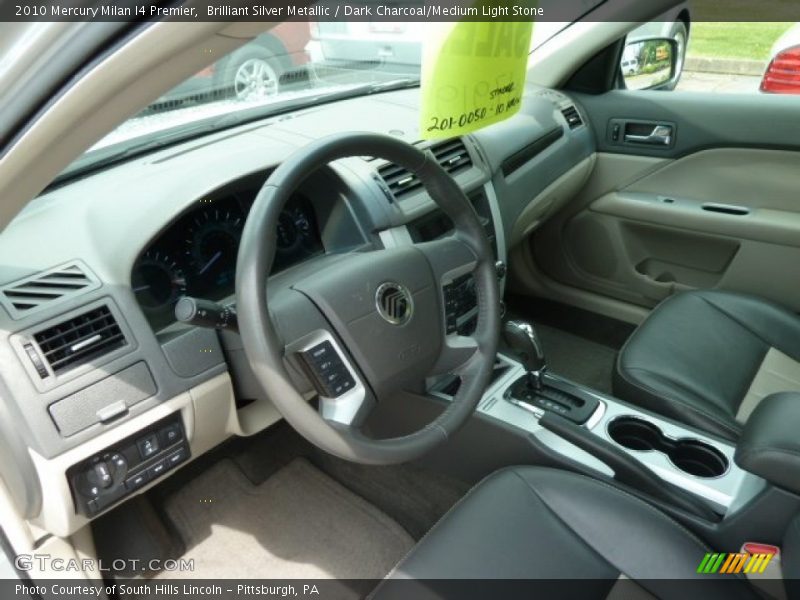 Dark Charcoal/Medium Light Stone Interior - 2010 Milan I4 Premier 