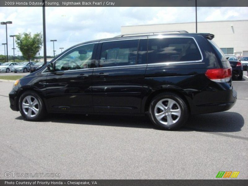 Nighthawk Black Pearl / Gray 2009 Honda Odyssey Touring