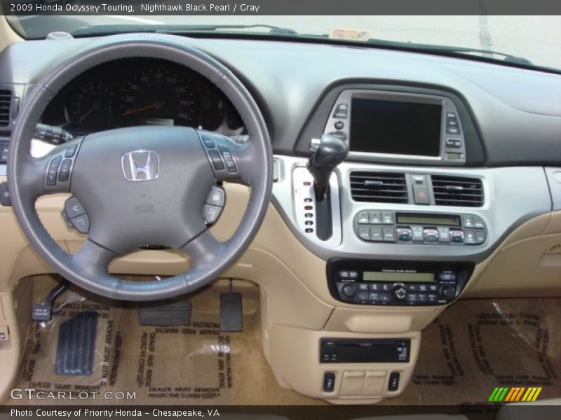 Nighthawk Black Pearl / Gray 2009 Honda Odyssey Touring