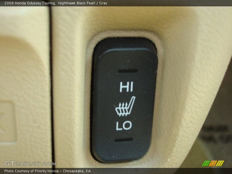 Nighthawk Black Pearl / Gray 2009 Honda Odyssey Touring