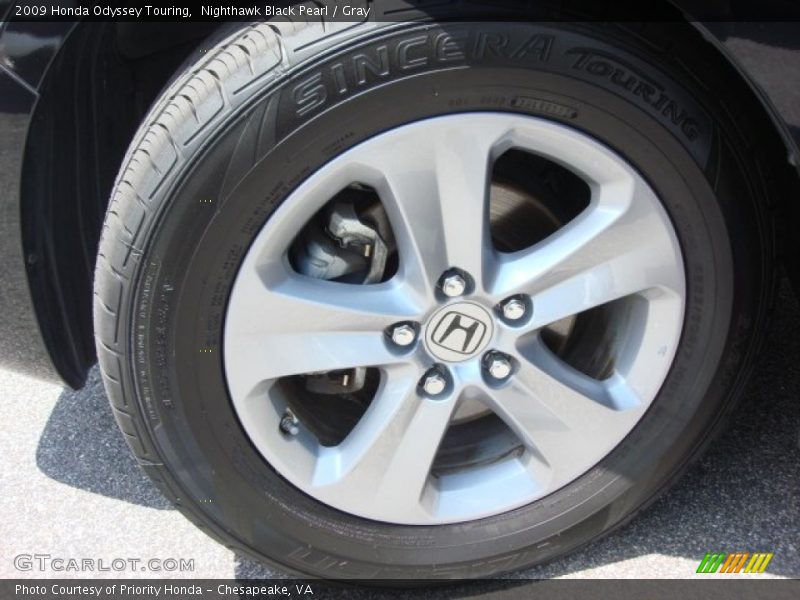 Nighthawk Black Pearl / Gray 2009 Honda Odyssey Touring