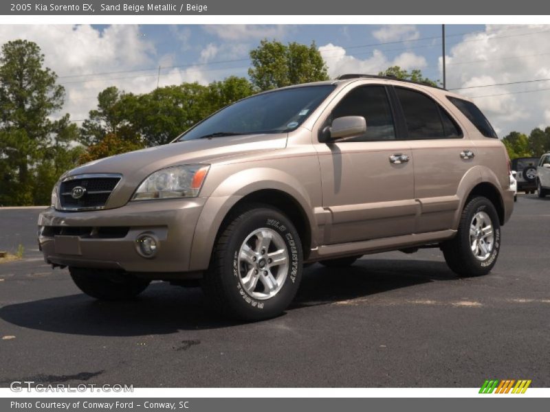 Sand Beige Metallic / Beige 2005 Kia Sorento EX