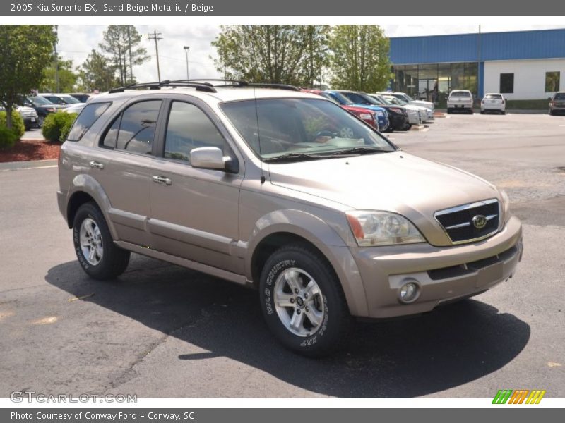 Sand Beige Metallic / Beige 2005 Kia Sorento EX