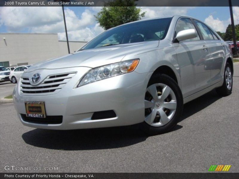 Classic Silver Metallic / Ash 2008 Toyota Camry LE