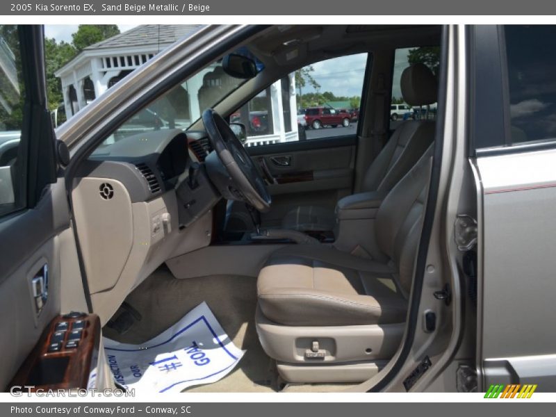 Sand Beige Metallic / Beige 2005 Kia Sorento EX