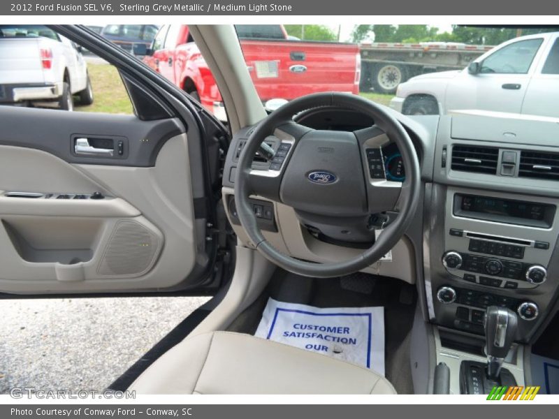 Sterling Grey Metallic / Medium Light Stone 2012 Ford Fusion SEL V6