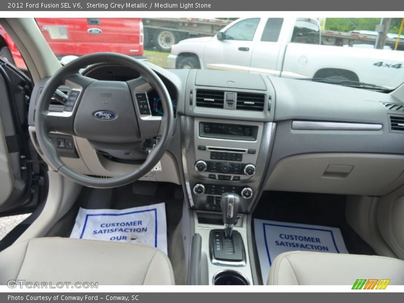 Sterling Grey Metallic / Medium Light Stone 2012 Ford Fusion SEL V6