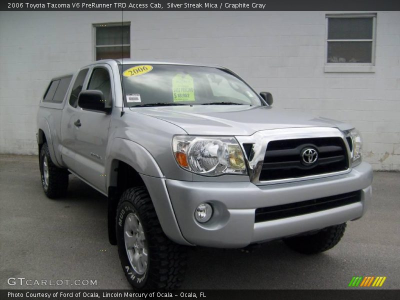 Silver Streak Mica / Graphite Gray 2006 Toyota Tacoma V6 PreRunner TRD Access Cab