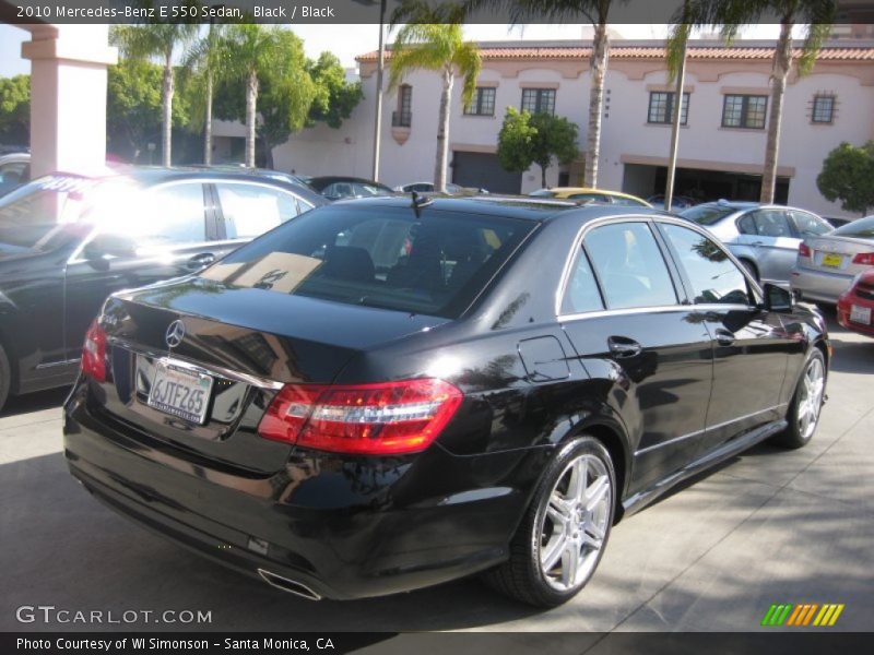 Black / Black 2010 Mercedes-Benz E 550 Sedan