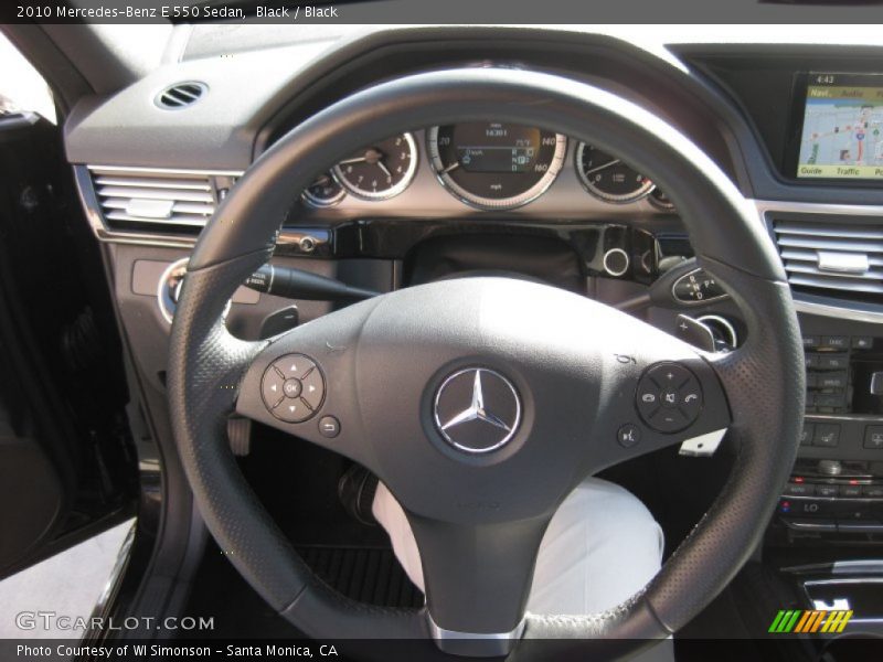 Black / Black 2010 Mercedes-Benz E 550 Sedan