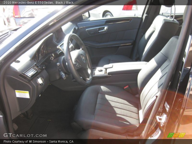 Black / Black 2010 Mercedes-Benz E 550 Sedan