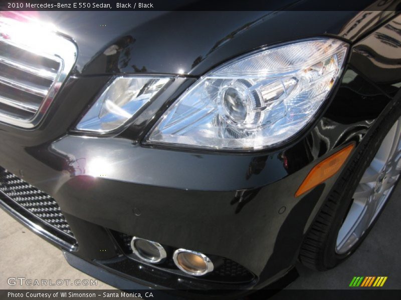 Black / Black 2010 Mercedes-Benz E 550 Sedan