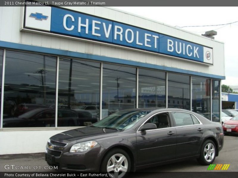 Taupe Gray Metallic / Titanium 2011 Chevrolet Malibu LS