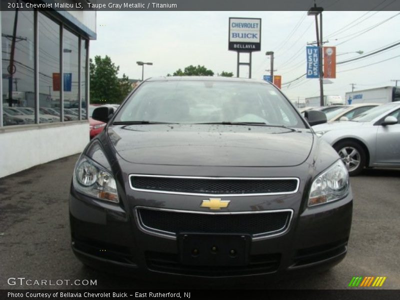 Taupe Gray Metallic / Titanium 2011 Chevrolet Malibu LS