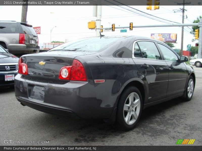 Taupe Gray Metallic / Titanium 2011 Chevrolet Malibu LS