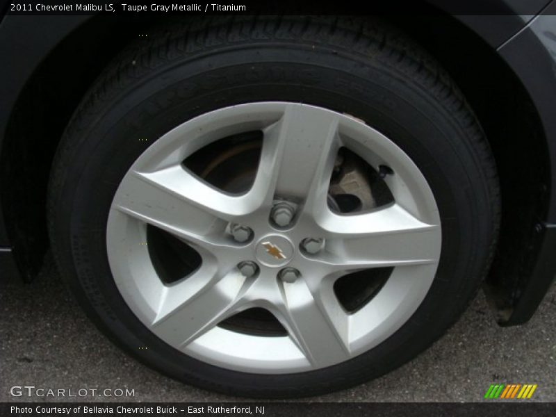 Taupe Gray Metallic / Titanium 2011 Chevrolet Malibu LS