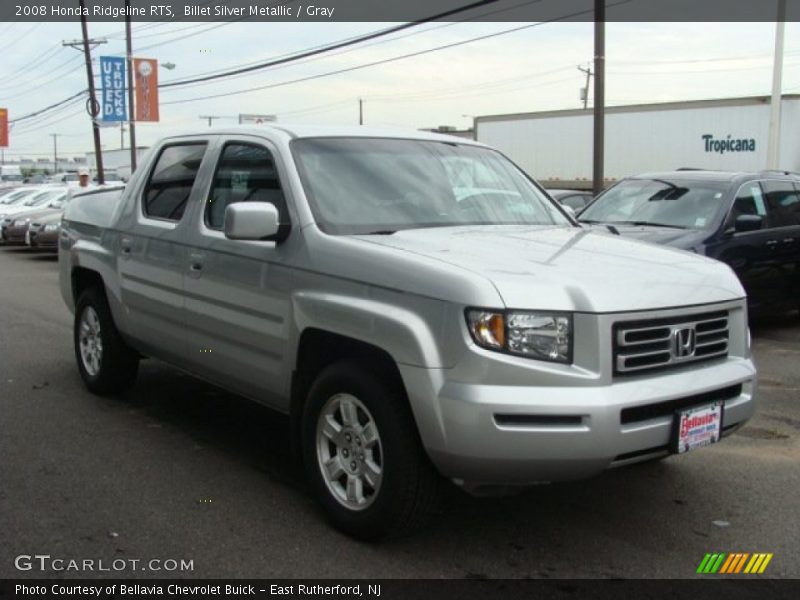 Billet Silver Metallic / Gray 2008 Honda Ridgeline RTS