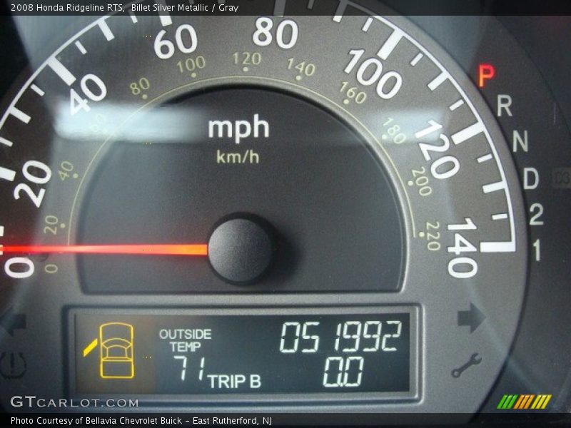 Billet Silver Metallic / Gray 2008 Honda Ridgeline RTS