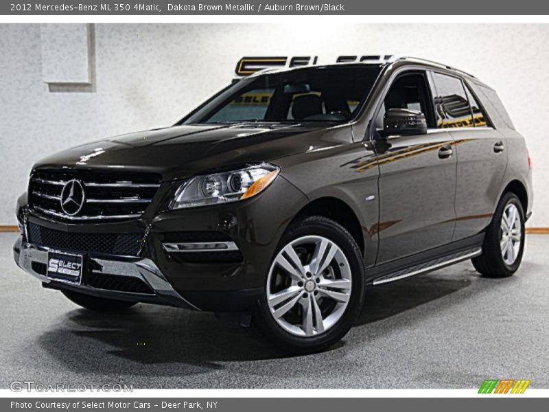 Dakota Brown Metallic / Auburn Brown/Black 2012 Mercedes-Benz ML 350 4Matic