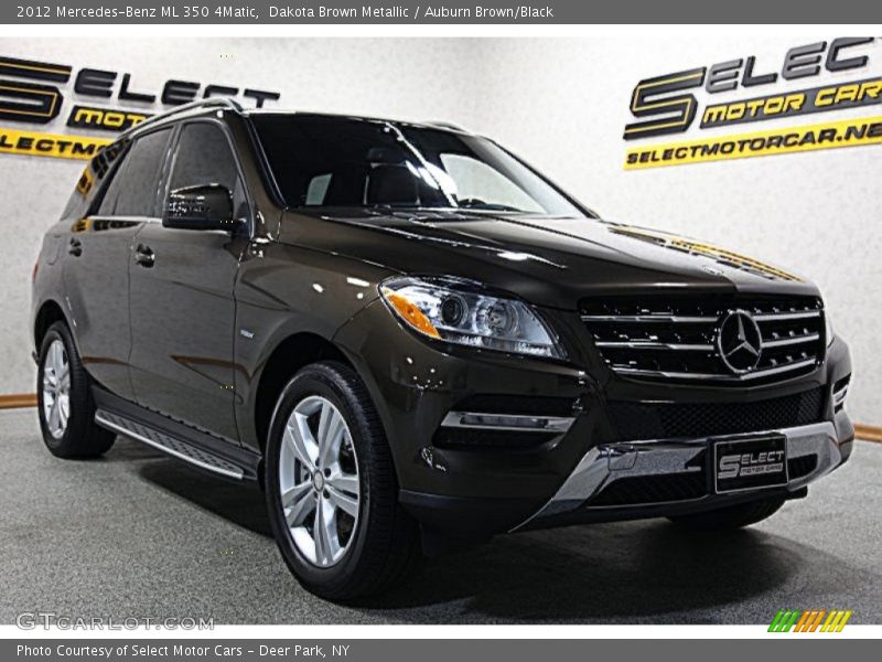 Dakota Brown Metallic / Auburn Brown/Black 2012 Mercedes-Benz ML 350 4Matic