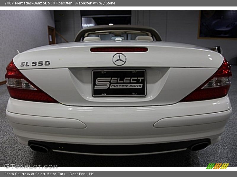 Alabaster White / Stone 2007 Mercedes-Benz SL 550 Roadster