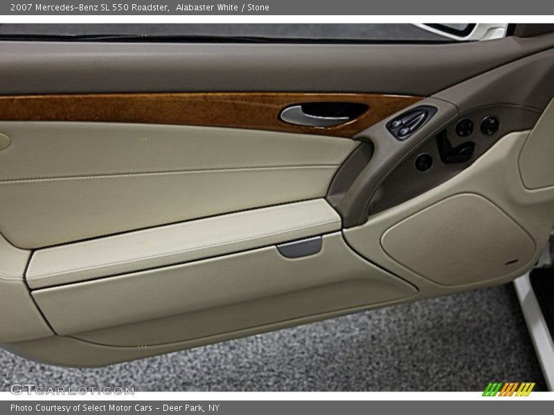 Alabaster White / Stone 2007 Mercedes-Benz SL 550 Roadster