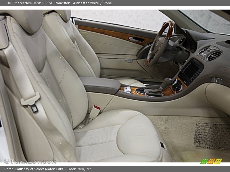 Alabaster White / Stone 2007 Mercedes-Benz SL 550 Roadster