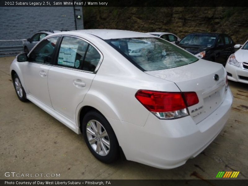 Satin White Pearl / Warm Ivory 2012 Subaru Legacy 2.5i