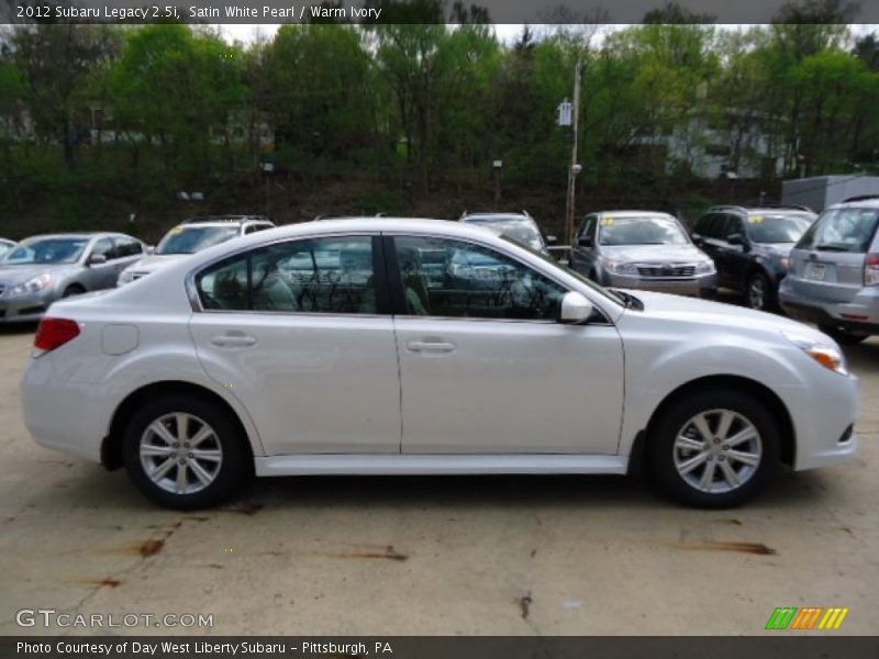 Satin White Pearl / Warm Ivory 2012 Subaru Legacy 2.5i