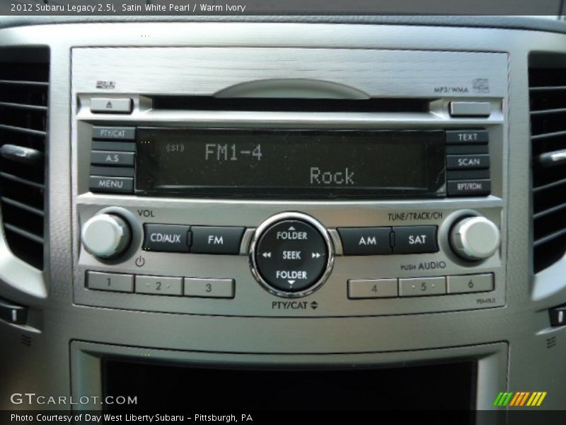 Satin White Pearl / Warm Ivory 2012 Subaru Legacy 2.5i