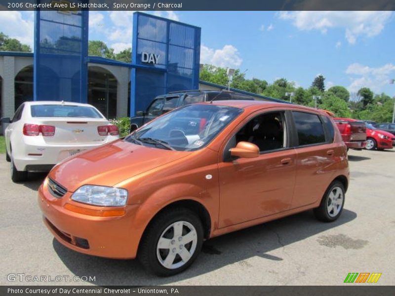 Spicy Orange / Charcoal 2006 Chevrolet Aveo LS Hatchback