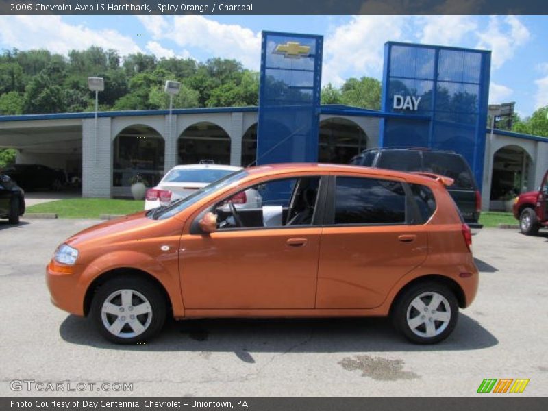 Spicy Orange / Charcoal 2006 Chevrolet Aveo LS Hatchback