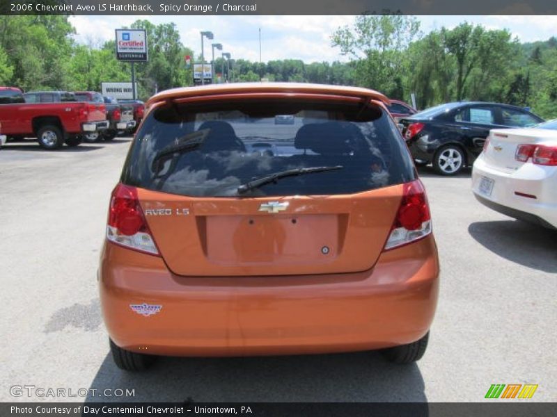 Spicy Orange / Charcoal 2006 Chevrolet Aveo LS Hatchback