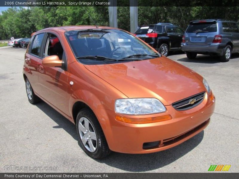 Spicy Orange / Charcoal 2006 Chevrolet Aveo LS Hatchback