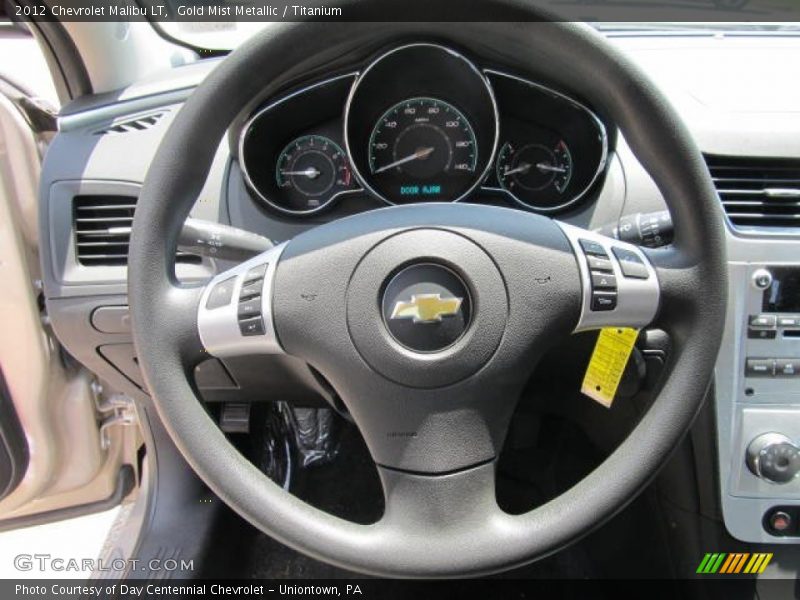 Gold Mist Metallic / Titanium 2012 Chevrolet Malibu LT