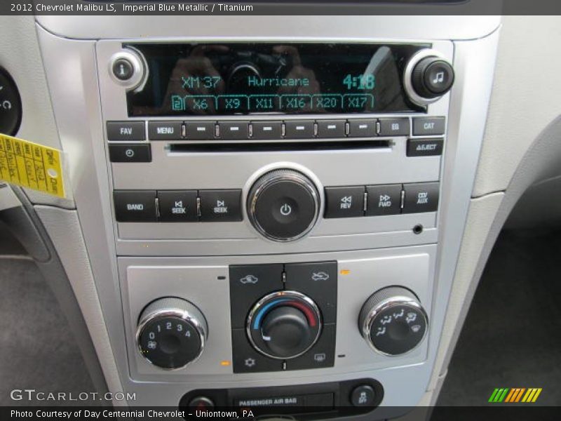 Imperial Blue Metallic / Titanium 2012 Chevrolet Malibu LS