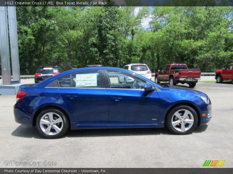 Blue Topaz Metallic / Jet Black 2012 Chevrolet Cruze LT/RS