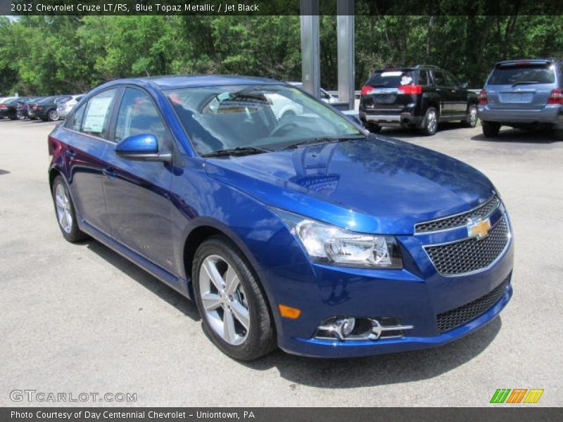 Blue Topaz Metallic / Jet Black 2012 Chevrolet Cruze LT/RS