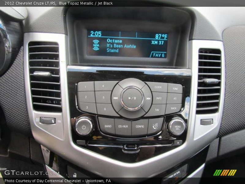 Blue Topaz Metallic / Jet Black 2012 Chevrolet Cruze LT/RS