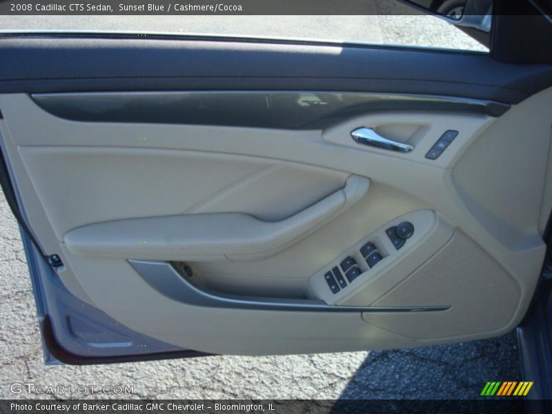 Sunset Blue / Cashmere/Cocoa 2008 Cadillac CTS Sedan