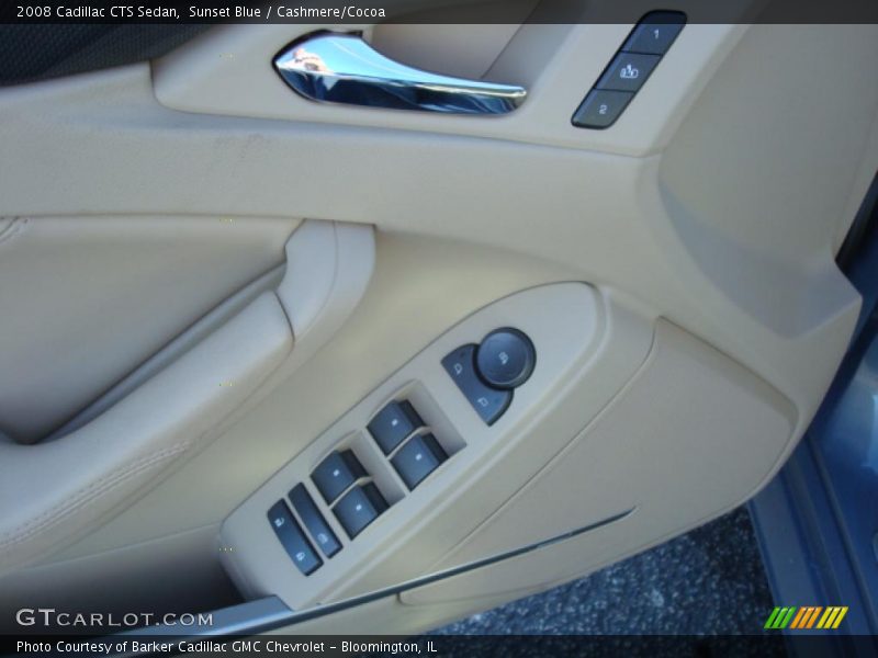 Sunset Blue / Cashmere/Cocoa 2008 Cadillac CTS Sedan