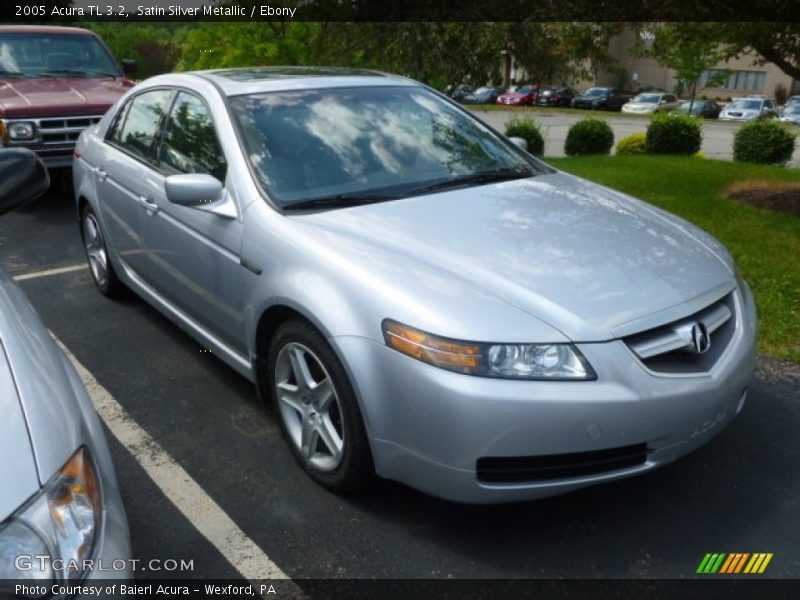 Satin Silver Metallic / Ebony 2005 Acura TL 3.2