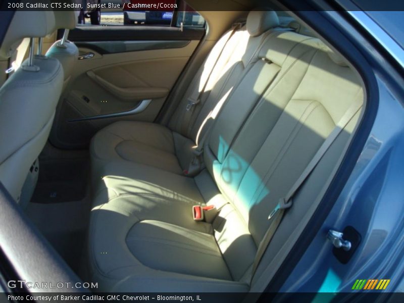 Sunset Blue / Cashmere/Cocoa 2008 Cadillac CTS Sedan