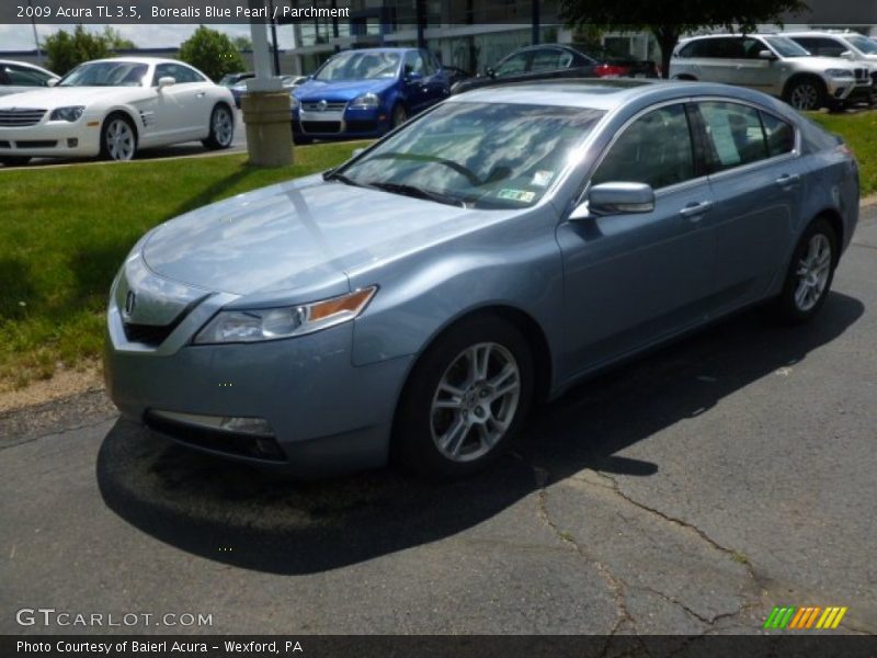 Borealis Blue Pearl / Parchment 2009 Acura TL 3.5
